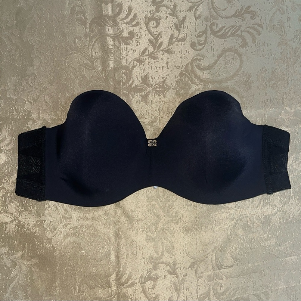 Nicole Miller Midnight Black 38C Strapless Bra